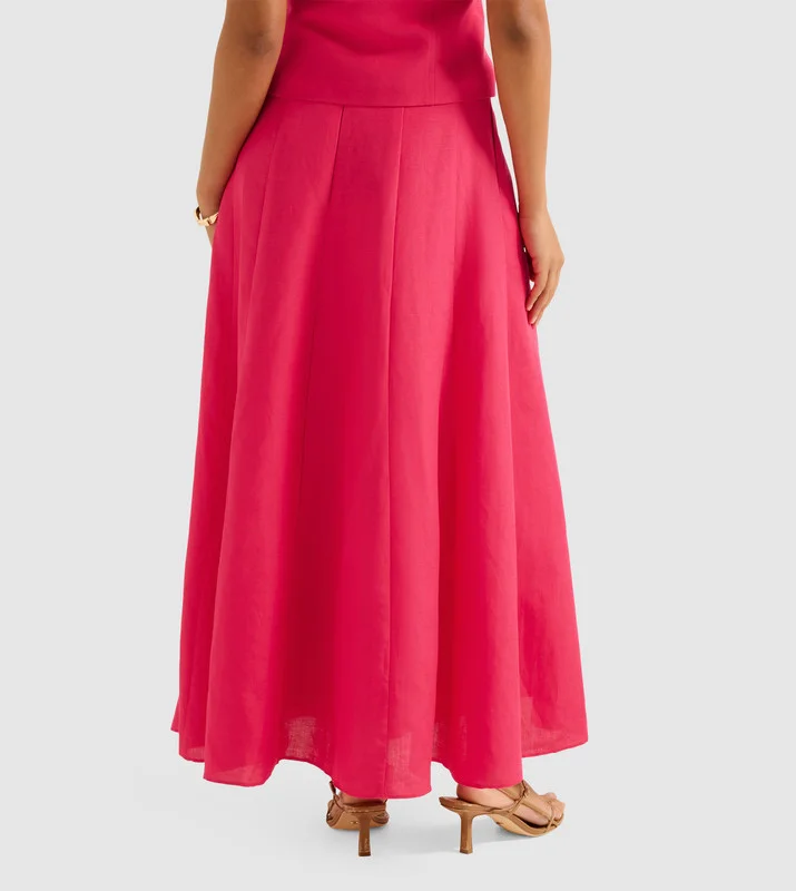 forever new  GEORGINA Godet Maxi Skirt for Women | Best Price UAE